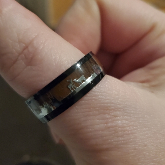 Men's titanium reindeer ring Size 10 - Picture 8 of 8